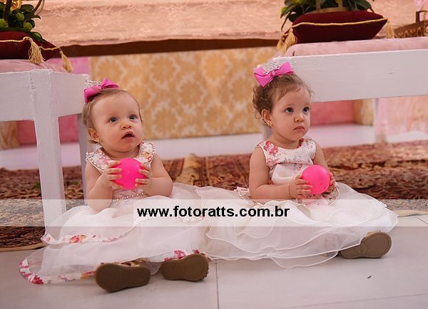 Aniversário 01 Ano ANNA SOFIA  e  MARIA LUÍZA  dia 24/10/2015 no Alpha ids.