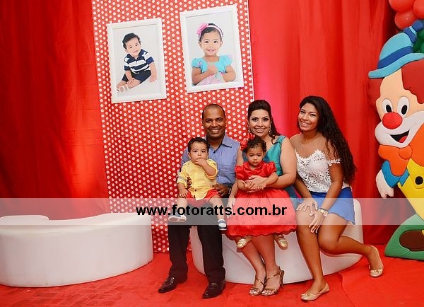 Aniversário Miguel e Anna Karolina dia 16/03/2014 no Colossu Buffet.