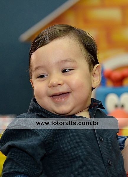Aniversário 01 Ano João Pedro dia 09/10/2014 no Buffet Mercearia Kids.